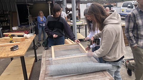 Volunteers Begin Prep Work in LA